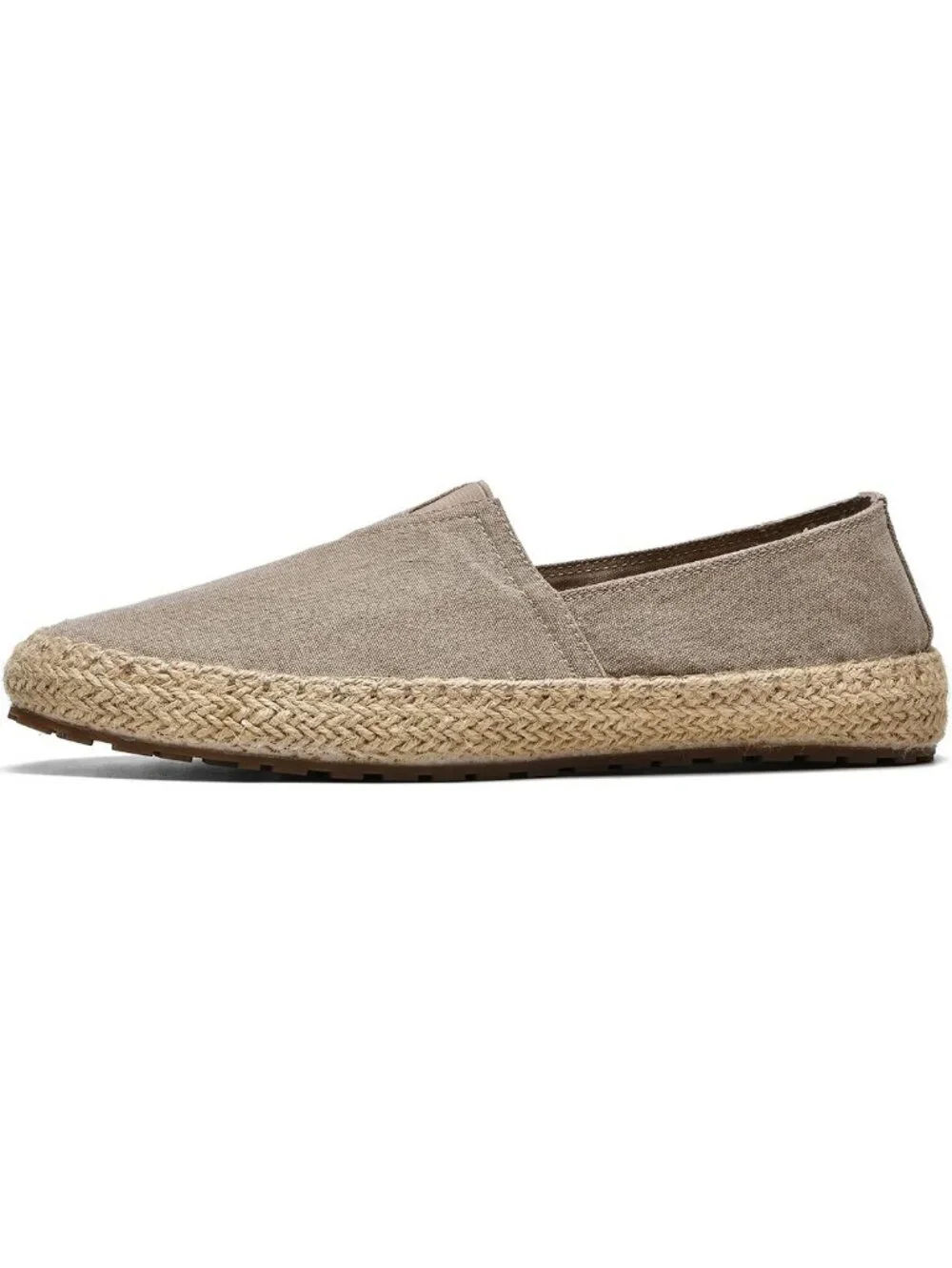 Stylish Men's Casual Canvas Espadrille Slip-On Loafers for Everyday Wear